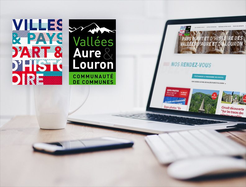 refonte graphique et développement web du site internet du Pays d'art et d'histoire des vallée d'Aure et du Louron